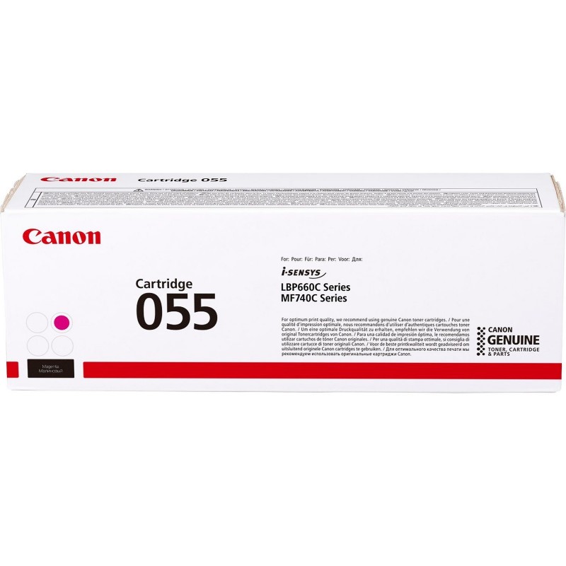 TONER CANON 055 MAGENTA - 2 100 Pages - Rouge