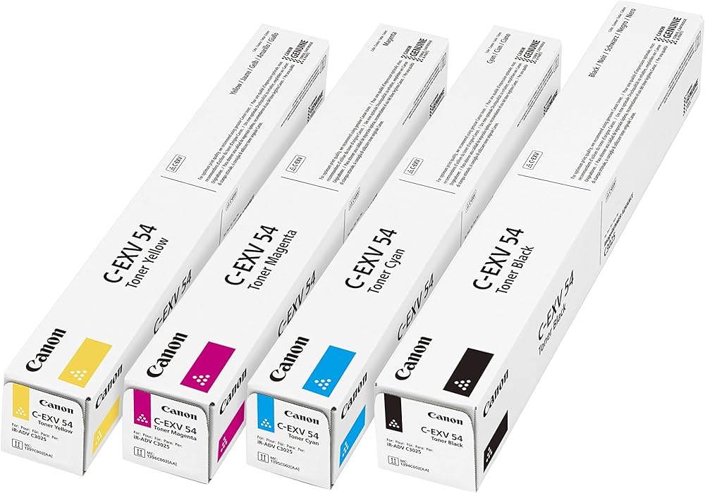 TONER CANON C-EXV54 - PACK DE 4 TONERS (BLACK-CYAN-YELLOW-MAGENTA)