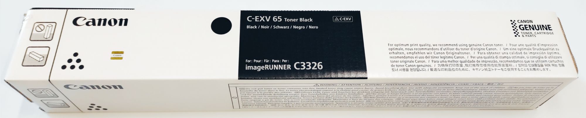 TONER CANON C-EXV65 BLACK - 17 500 Pages - Noir