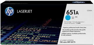 TONER HP CE341A - HP 651A CYAN - 16 000 Pages - Bleu