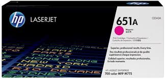 TONER HP CE343A - HP 651A MAGENTA - 16 000 Pages - Rouge