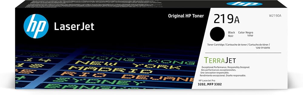 TONER HP W2190A - HP 219A BLACK - 1 300 Pages - Noir