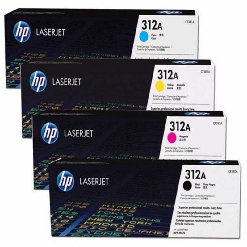 TONER HP 312A - PACK DE 4 TONERS (BLACK-CYAN-YELLOW-MAGENTA)