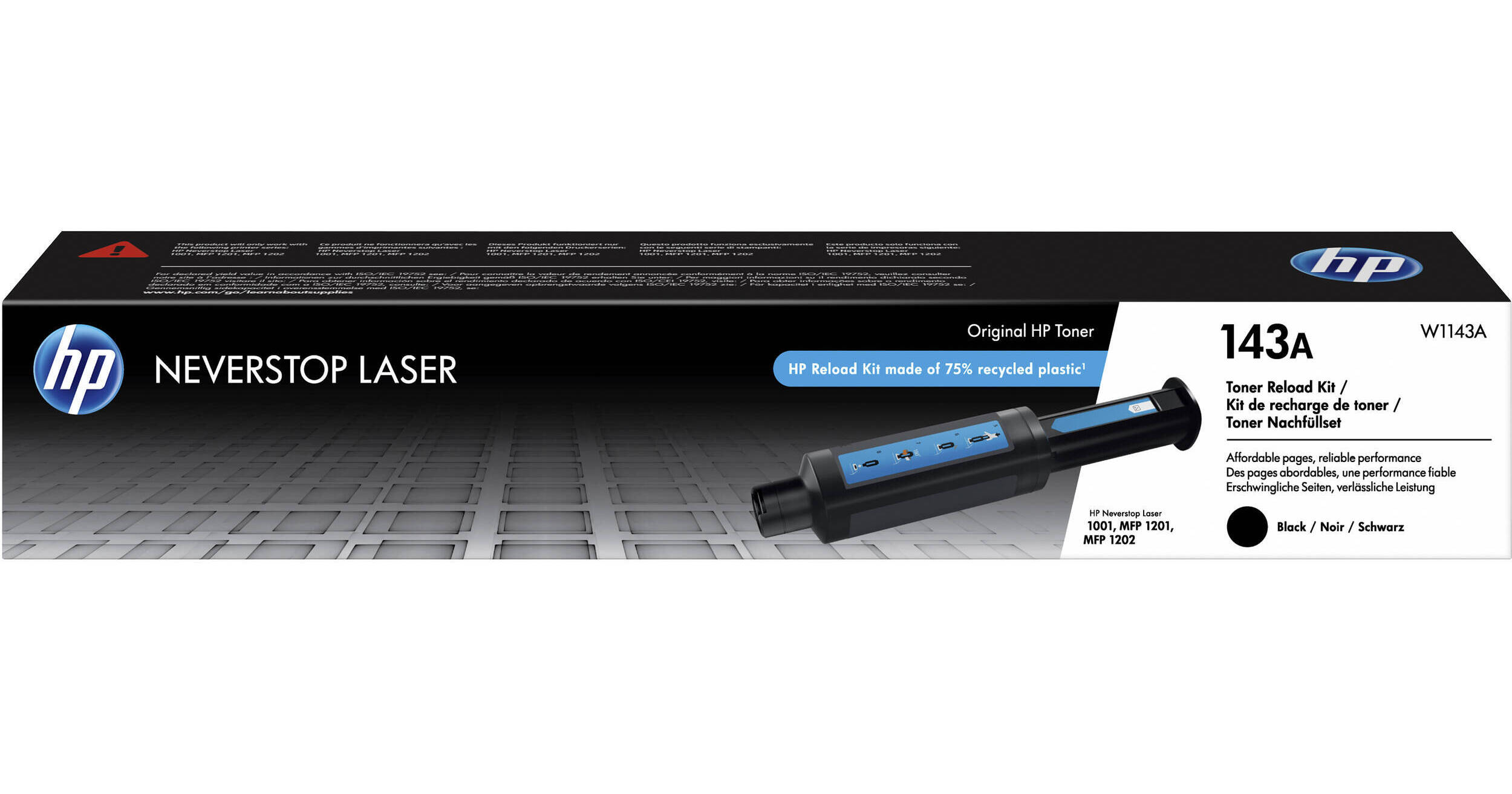 TONER HP W1143A - HP 143A - 2 500 Pages - Noir