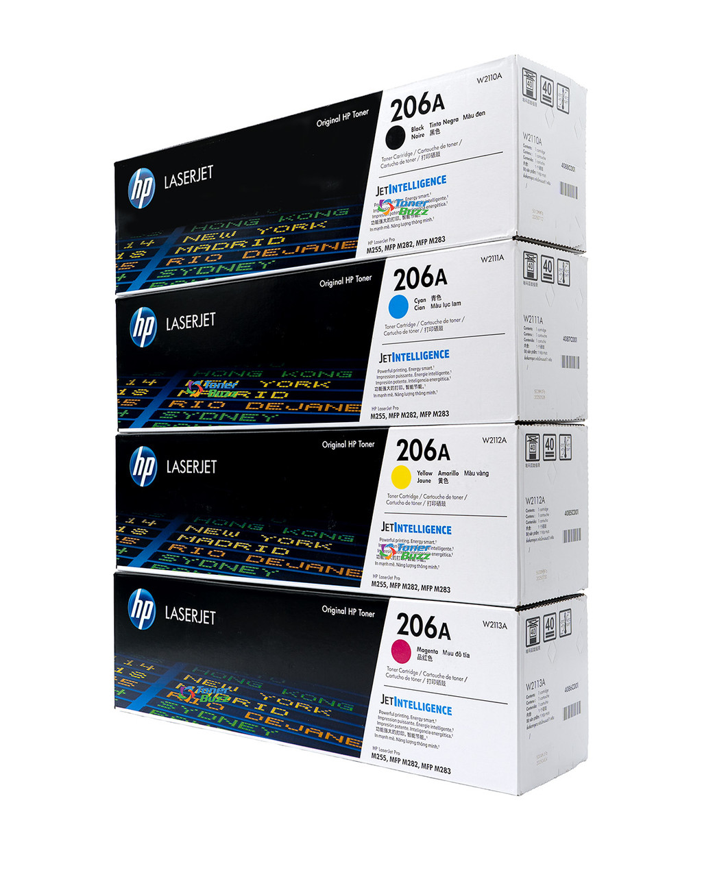 TONER HP 206A - PACK DE 4 TONERS (BLACK-CYAN-YELLOW-MAGENTA)