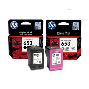 CARTOUCHE D'NCRE HP 653 - PACK DE 2 CARTOUCHES (BLACK-COLOR)