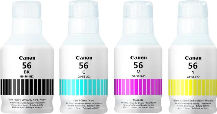 PACK DE 4 BOUTEILLES CANON GI-56 (BLACK-CYAN-YELLOW-MAGENTA)