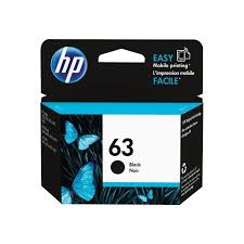 CARTOUCHE D'ENCRE HP 63 BLACK - 190 Pages - Noir