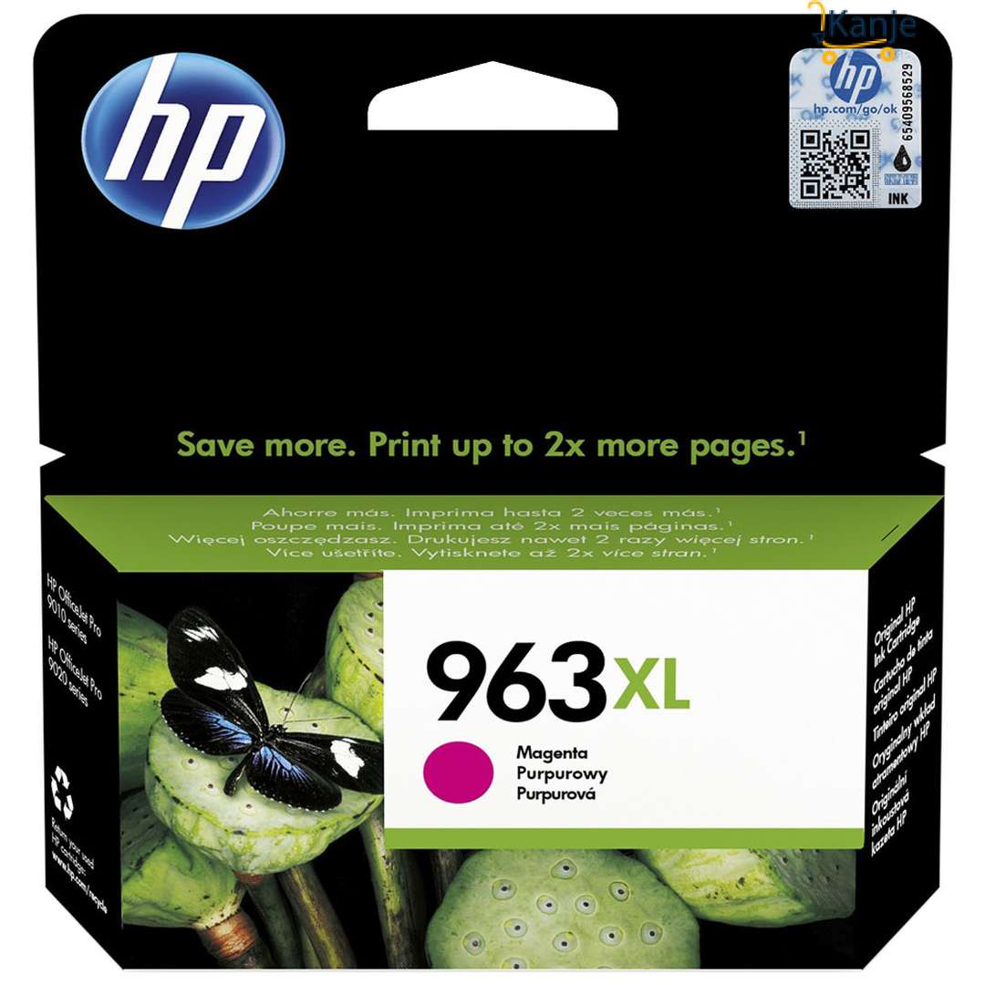 CARTOUCHE D'ENCRE HP 963XL MAGENTA - 1 600 Pages - Rouge