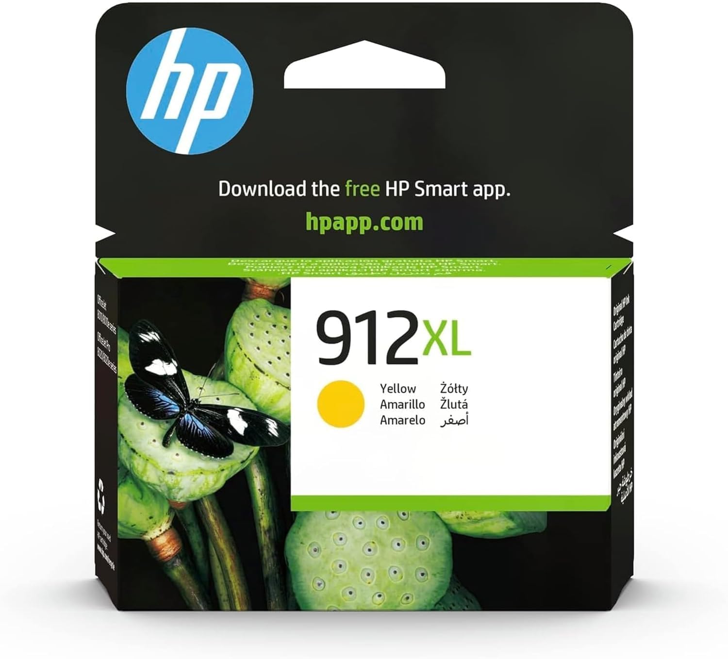 CARTOOUCHE D'ENCRE HP 912XL JAUNE - 825 Pages